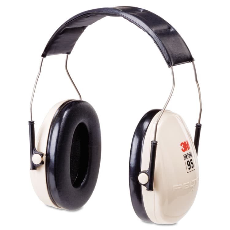3M/COMMERCIAL TAPE DIV. PELTOR OPTIME 95 Low-Profile Folding Ear Muff H6f/V, 21 dB, Beige/Black (MMMH6FV)