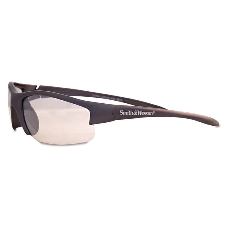 SMITH AND WESSON Equalizer Safety Glasses 3016306, Gunmetal Half Frame, Clear Dual Lens (ANS21294)