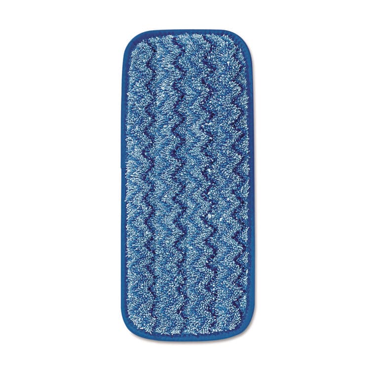 RUBBERMAID COMMERCIAL PROD. Microfiber Wall/Stair Wet Mopping Pad, 13.75 x 5.5 x 0.5, Blue (RCPQ820BLU)