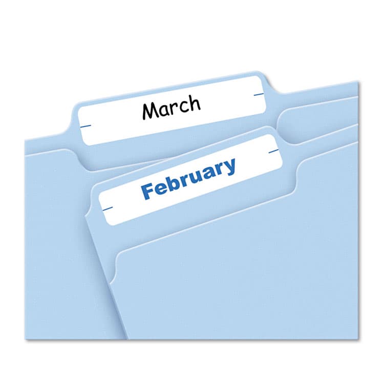 AVERY PRODUCTS CORPORATION Printable 4" x 6" - Permanent File Folder Labels, 0.69 x 3.44, White, 7/Sheet, 36 Sheets/Pack, (5202) (AVE05202) thumbnail 2