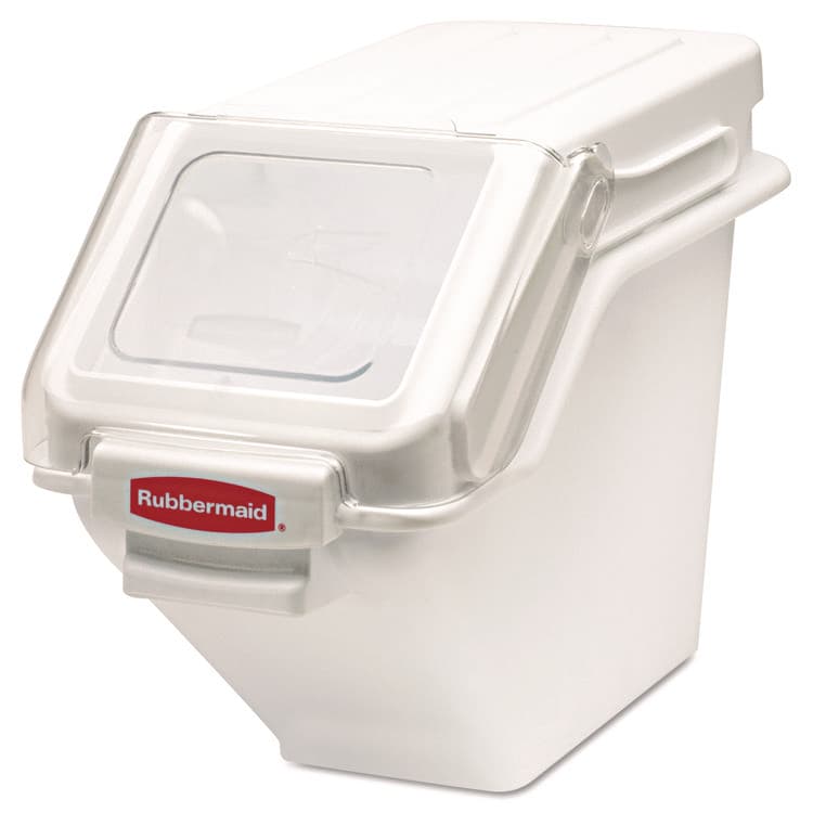 RUBBERMAID COMMERCIAL PROD. ProSave Shelf Ingredient Bins, 5.4 gal, 11.5 x 23.5 x 16.88, White, Plastic (RCP9G57WHI)