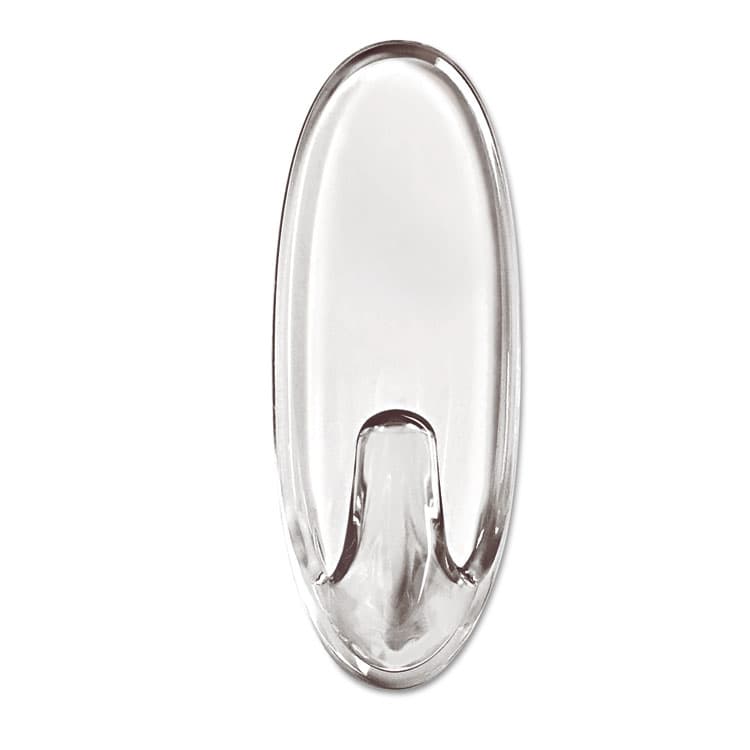 3M/COMMERCIAL TAPE DIV. Medium Clear Hooks, Plastic, Supports 2 lb, 2/Pack (MMM17091CLRES) thumbnail 2