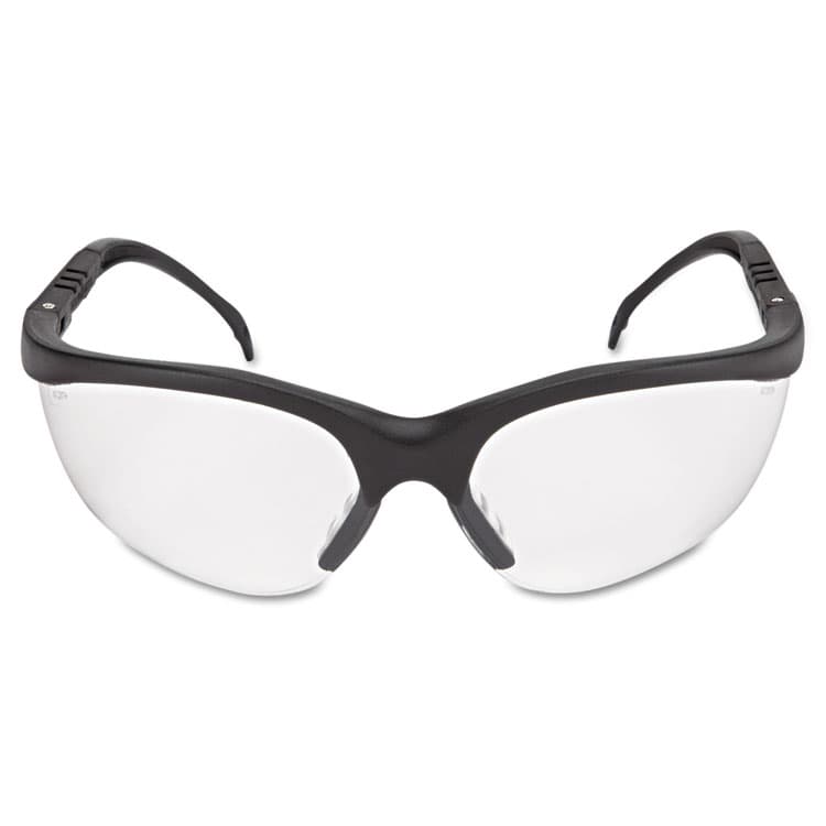 MCR SAFETY Klondike Safety Glasses, Matte Black Half Frame, Clear Dual Anti-Fog Lens (CRWKD110AF) thumbnail 3
