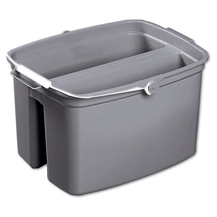 RUBBERMAID COMMERCIAL PROD. Double Utility Pail, 17 qt, Plastic, Gray (RCP2617GRA)