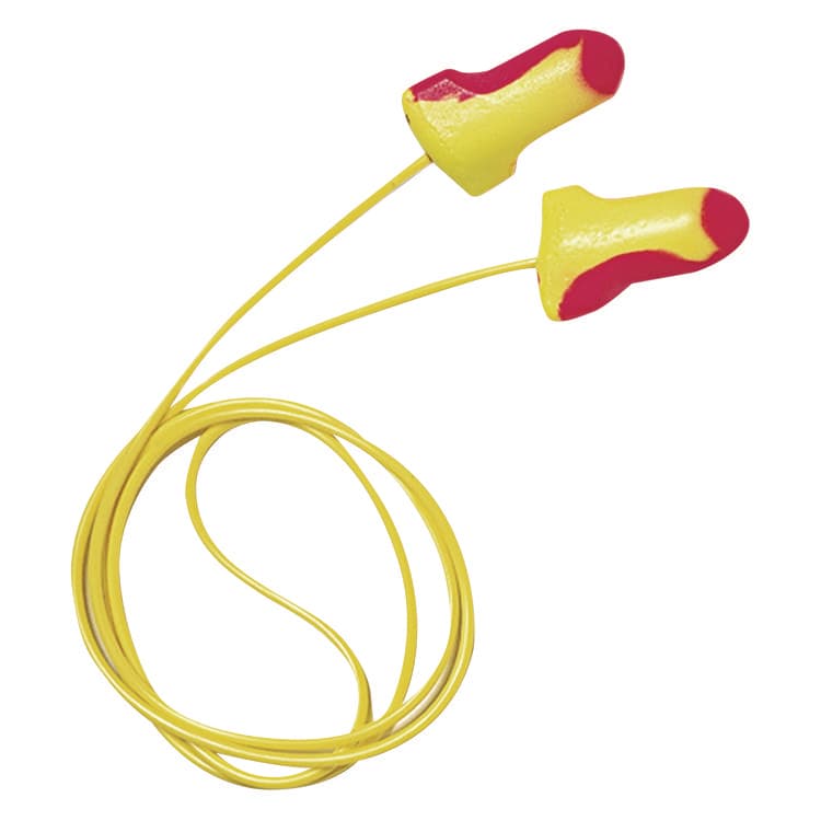 HONEYWELL ENVIRONMENTAL LL-30 Laser Lite Single-Use Earplugs, Corded, 32NRR, Magenta/Yellow, 100 Pairs (HOWLL30)