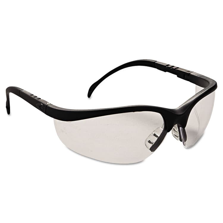 MCR SAFETY Klondike Safety Glasses, Matte Black Half Frame, Clear Dual Lens, 12/Box (CRWKD110BX) thumbnail 2