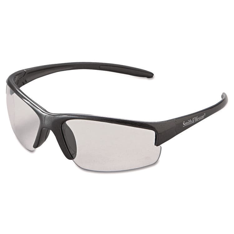 KIMBERLY-CLARK PROFESSIONAL Equalizer Safety Glasses, Gunmetal Half Frame, Clear Dual Lens (ANS21296)