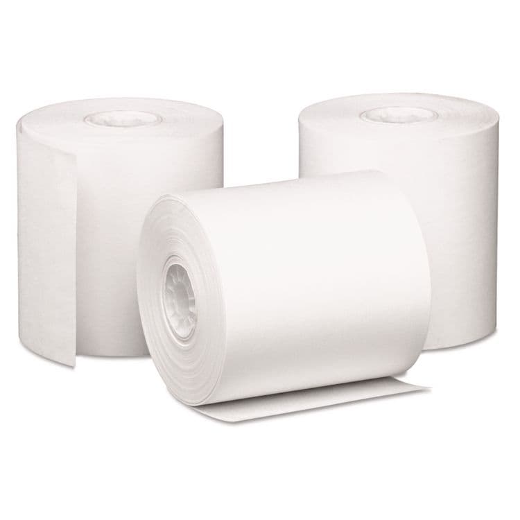ICONEX Impact Bond Paper Rolls, 3" x 85 ft, White, 50/Carton (ICX90742203)