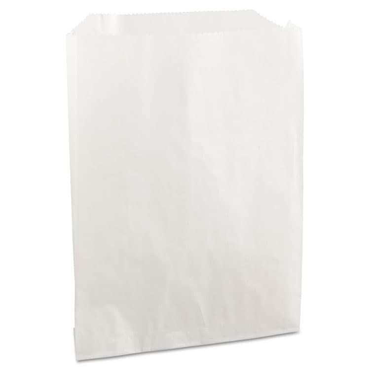 BAGCRAFT Grease-Resistant Single-Serve Bags, 6" x 0.75" x 7.25", White, 2,000 Bags/Carton (BGC450019)