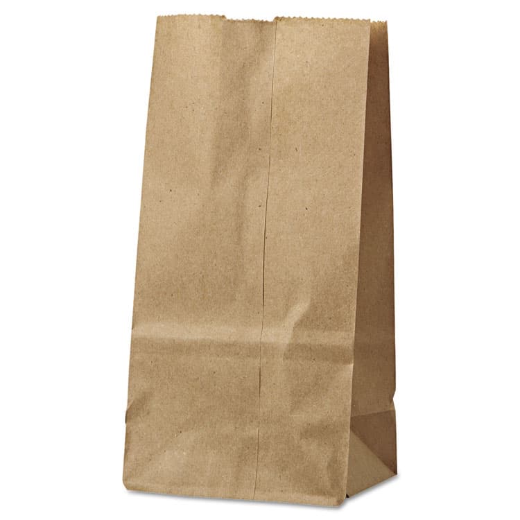 ROSS & WALLACE PAPER PRODUCTS, . Grocery Paper Bags, 2# Size, 30# Basis Weight, 4.13" x 2.63" x 7.88", Kraft, 500/Bundle (BAGGK2500)