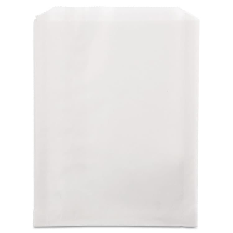 BAGCRAFT Grease-Resistant Single-Serve Bags, 6.5" x 1" x 8", White, 2,000/Carton (BGC300422) thumbnail 2