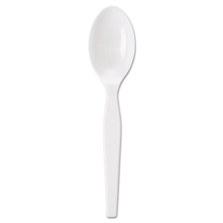 DIXIE FOOD SERVICE Individually Wrapped Mediumweight Polystyrene Cutlery, Spoon, Plastic, White, 1,000/Carton (DXETM23C7)