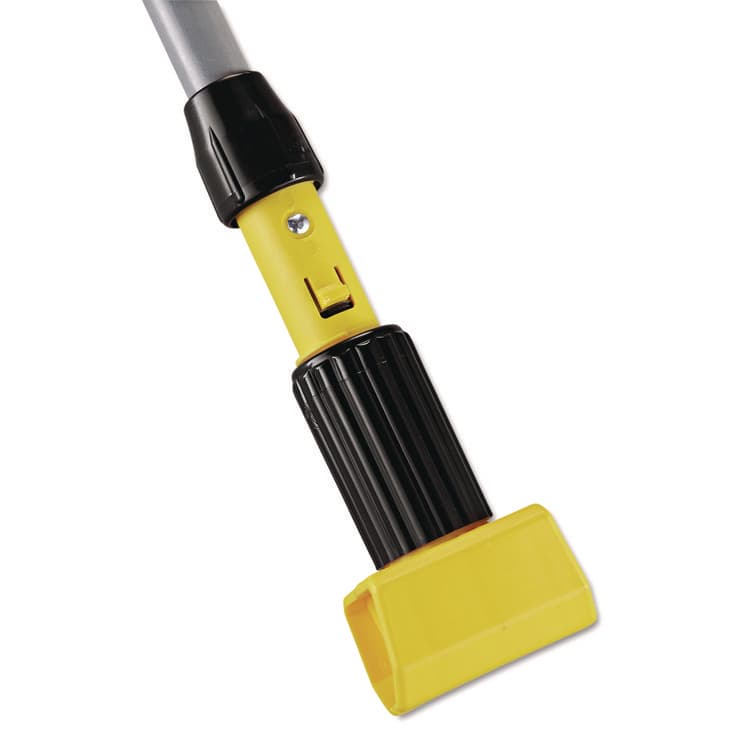 RUBBERMAID COMMERCIAL PROD. Gripper Aluminum Mop Handle, 1.13" dia x 60", Gray/Yellow (RCPH226)