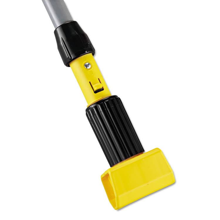 RUBBERMAID COMMERCIAL PROD. Gripper Vinyl-Covered Aluminum Mop Handle, 1.13" dia x 60", Gray/Yellow (RCPH236)