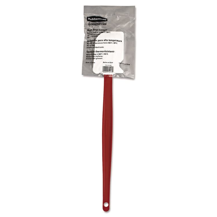 RUBBERMAID COMMERCIAL PROD. High-Heat Cook's Scraper, Plastic, 16.5", Red/White (RCP1964RED)