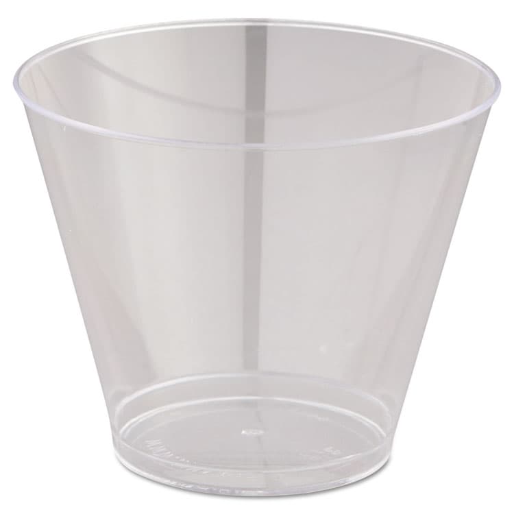 WNA, . Comet Smooth Wall Tumblers, Squat, 9 oz, Plastic, Clear, 25/Pack, 20 Packs/Carton (WNAT9S)