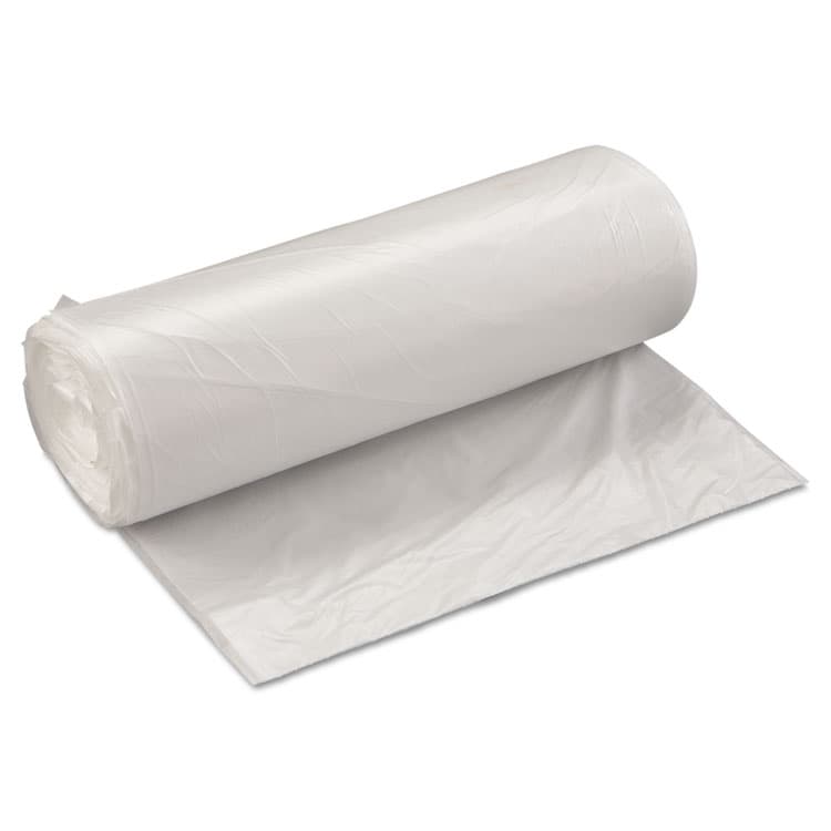 INTEGRATED BAGGING SYSTEMS High-Density Commercial Can Liner Value Pack, 60 gal, 19 mic, 38" x 58", Clear, Interleaved Roll, 25 Bags/Roll, 6 Rolls/CT (IBSVALH3860N22)