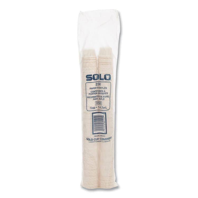 DART Paper Portion Cups, ProPlanet Seal, 0.5 oz, White, 250/Bag, 20 Bags/Carton (SCC050) thumbnail 2