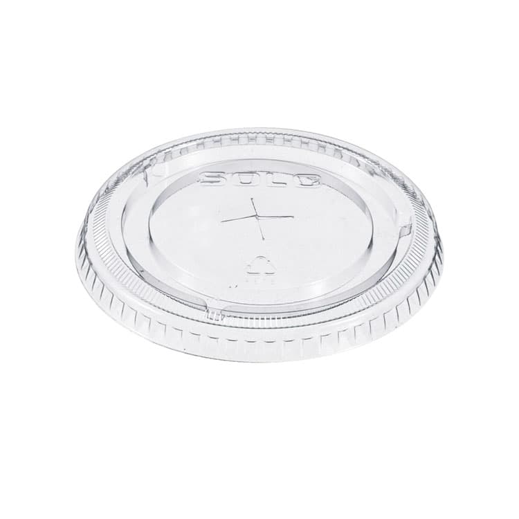 DART Straw-Slot Cold Cup Lids, Fits 9 oz to 20 oz Cold Cups, Plastic, Clear, 100/Pack (DCC662TSPK)