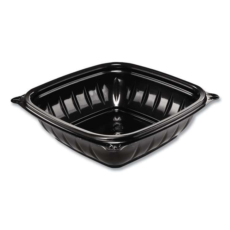 DART PresentaBowls Pro Black Square Bowls, 8 oz, 5 x 5 x 1.5, Plastic, 63/Bag, 8 Bags/Carton (DCCB8SB)