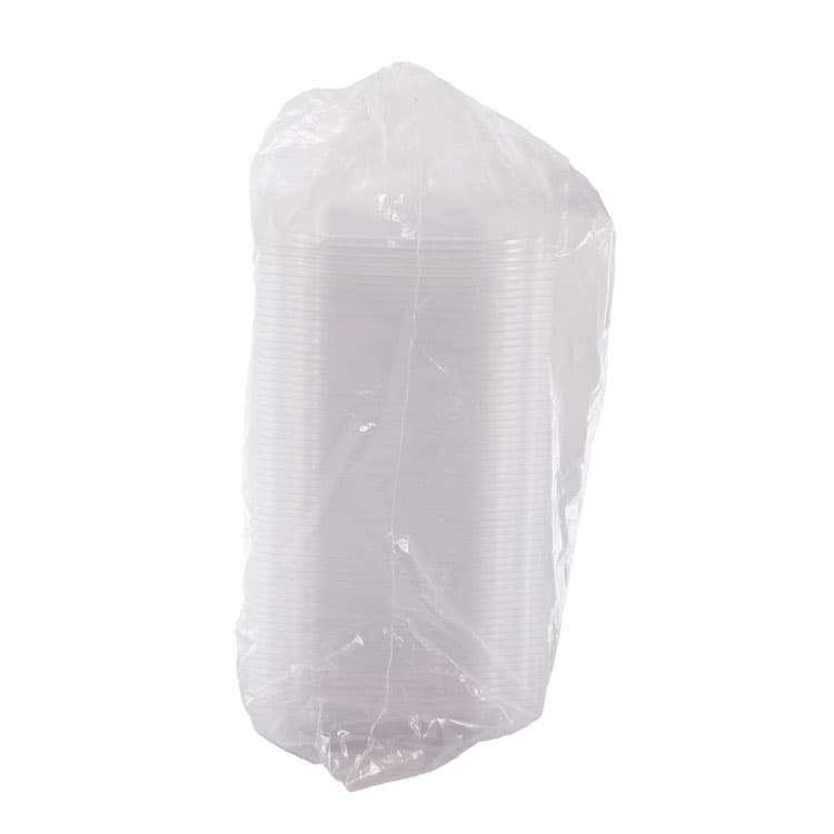 DART ClearPac Clear Container Lids, Dome, 4.9 x 5.9, Clear, Plastic, 63/Pack, 16 Packs/Carton (DCCC12DDLR) thumbnail 2