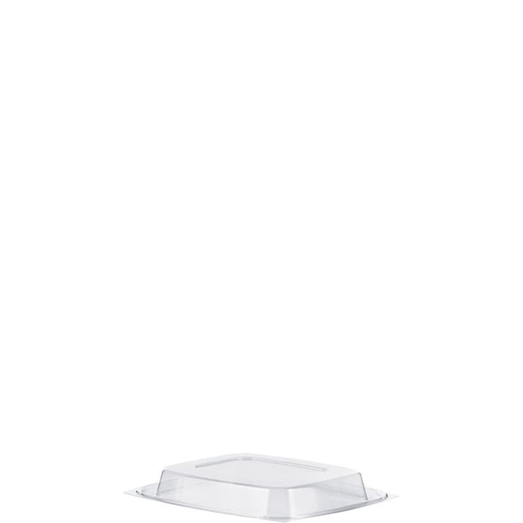 DART ClearPac Clear Container Lids, Dome, 4.9 x 5.9, Clear, Plastic, 63/Pack, 16 Packs/Carton (DCCC12DDLR)