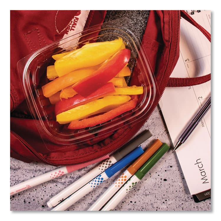 DART ClearPac Containers, 12 oz, 4.9 x 5.9 x 2, Clear, Plastic, 63/Pack, 16 Packs/Carton (DCCC12DER) thumbnail 4