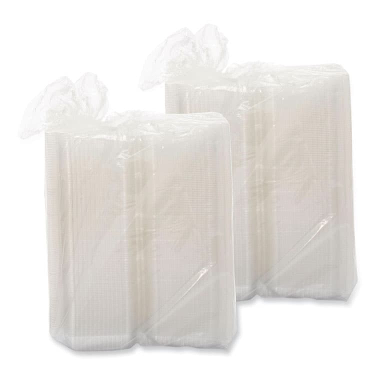 DART StayLock Clear Hinged Lid Containers, 6 x 7 x 2.1, Clear, Plastic, 125/Packs, 2 Packs/Carton (DCCC26UT1) thumbnail 3