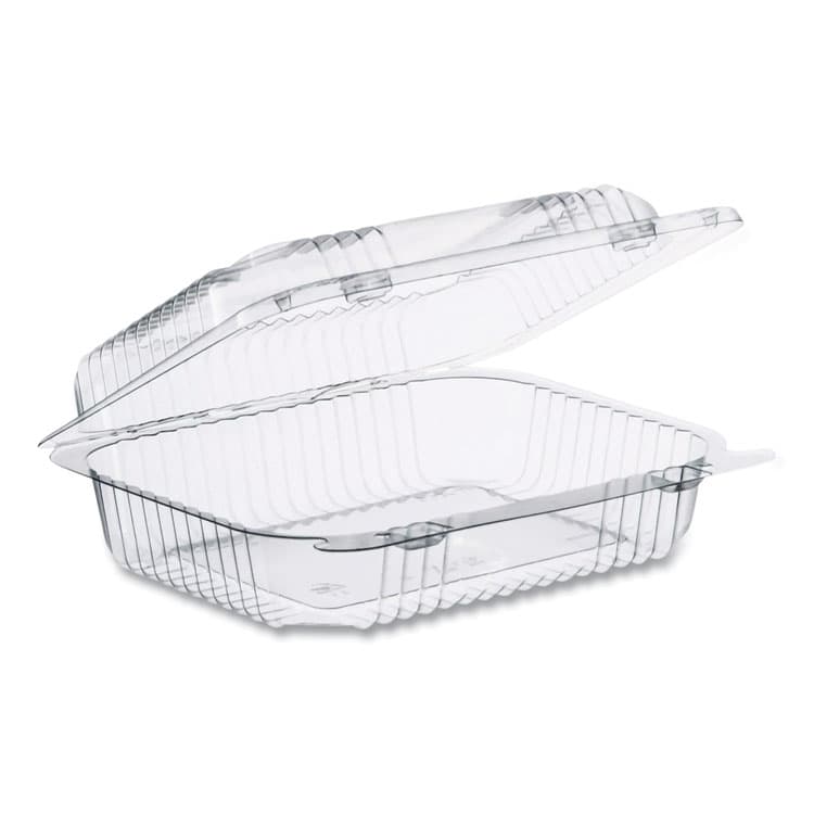 DART StayLock Clear Hinged Lid Containers, 6 x 7 x 2.1, Clear, Plastic, 125/Packs, 2 Packs/Carton (DCCC26UT1)