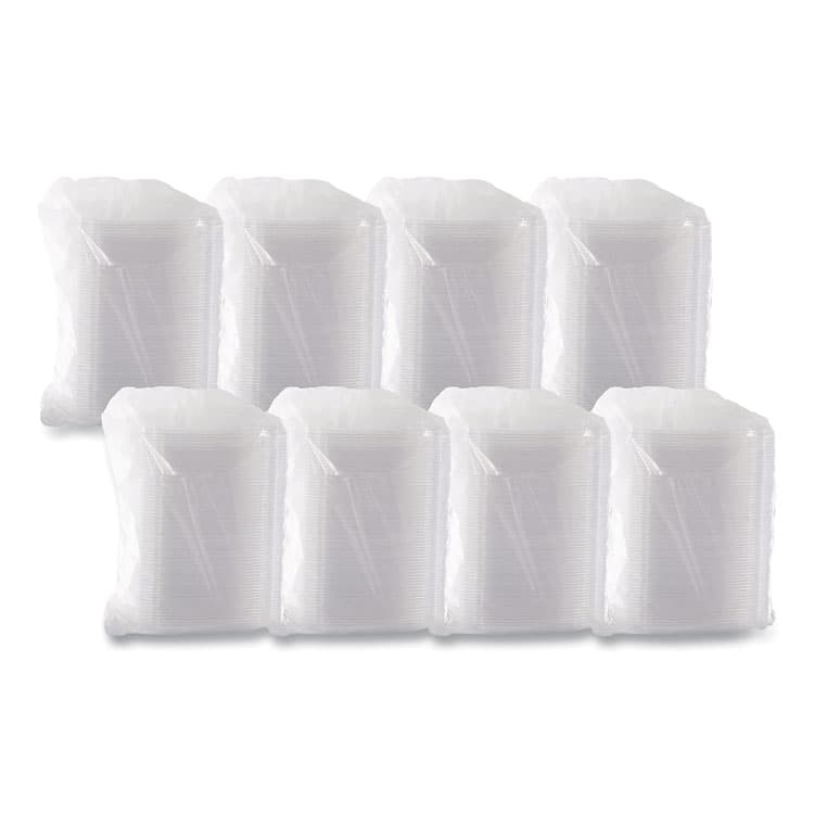 DART ClearPac Clear Container Lids, Dome, 6.5 x 7.5, Clear, Plastic, 63/Pack, 8 Packs/Carton (DCCC32DDLR) thumbnail 3