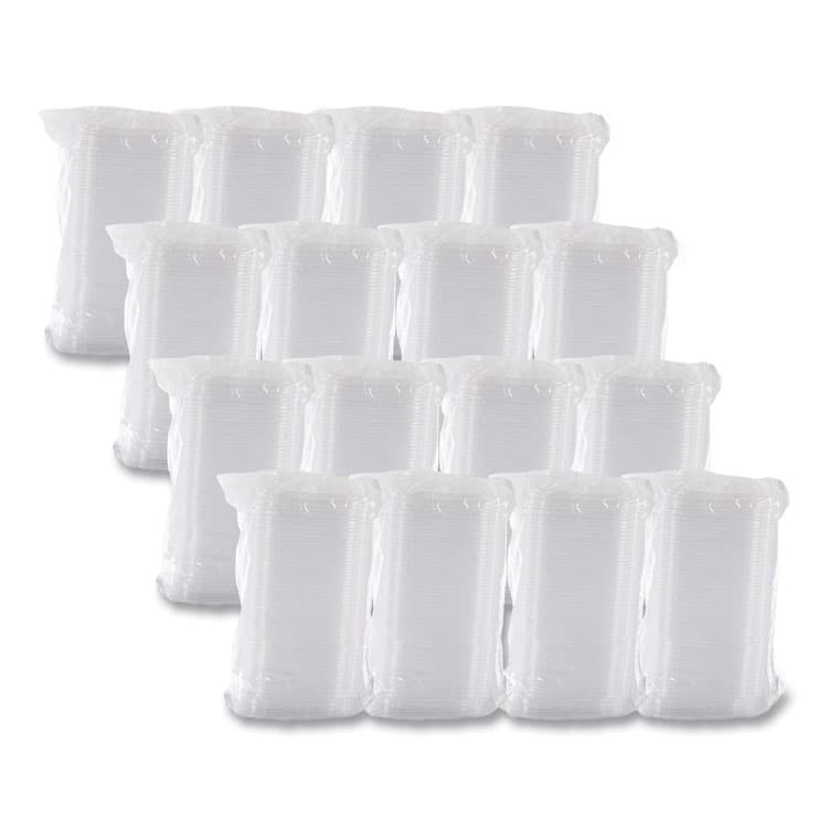 DART ClearPac Clear Container Lids, Flat, 4.9 x 5.9, Clear, Plastic, 63/Pack, 16 Packs/Carton (DCCC12DLR) thumbnail 3
