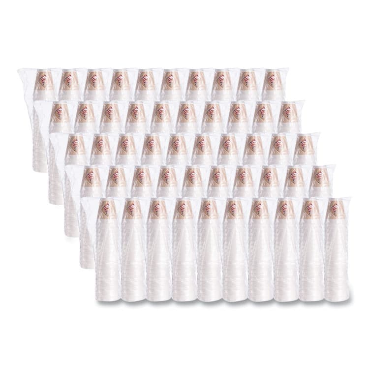 DART Cafe G Foam Hot/Cold Cups, 12 oz, Brown/Red/White, 1,000/Carton (DCC12X16G) thumbnail 3