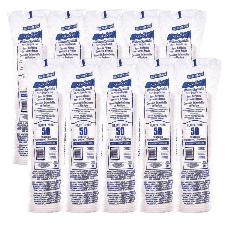 DART Conex Deli Container Lid, Clear, Plastic, 500/Carton (DCCNL8RT7000) thumbnail 3