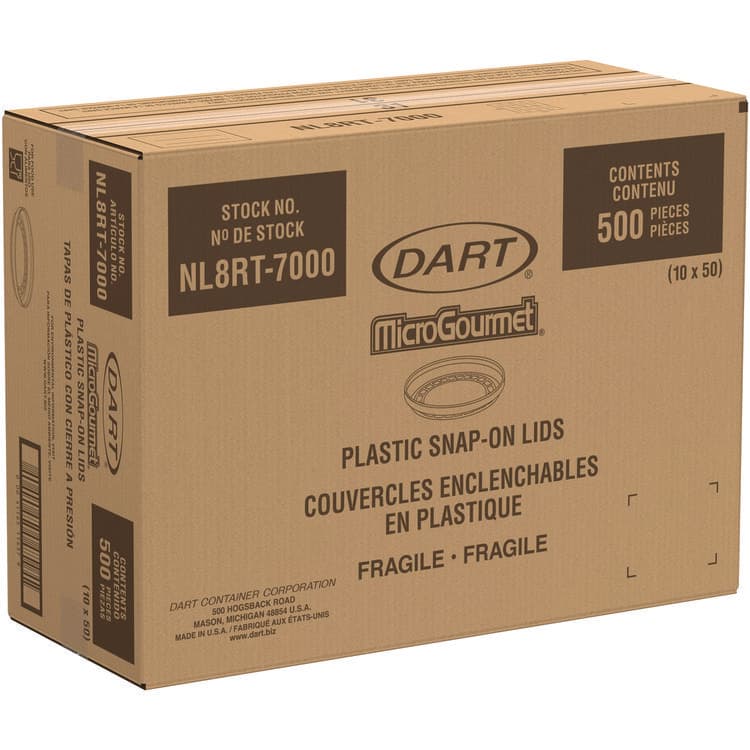 DART Conex Deli Container Lid, Clear, Plastic, 500/Carton (DCCNL8RT7000) thumbnail 4