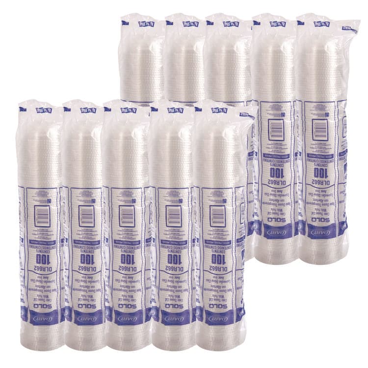 DART Dome-Top Cold Cup Lids, Fits 16 oz Cold Cups, Plastic, Clear, 1,000/Carton (DCCDLR662) thumbnail 3