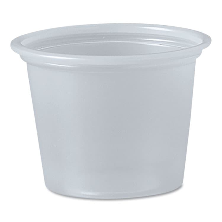 DART Polystyrene Portion Cups, 1 oz, Plastic, Translucent, 2,500/Carton (DCCP100N)