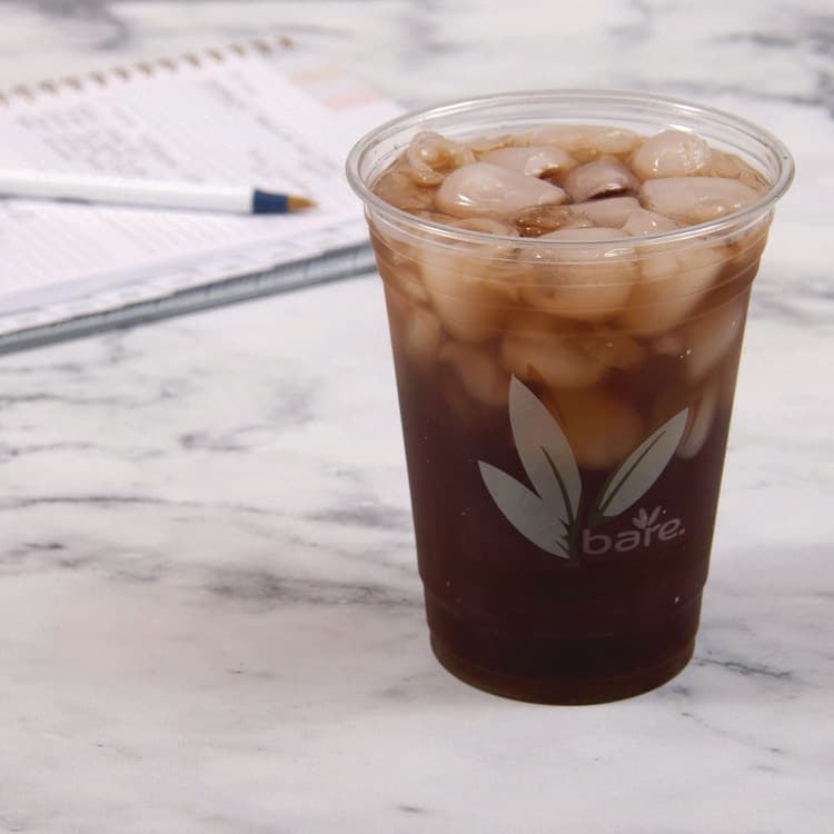 DART Bare Eco-Forward RPET Cold Cups ProPlanet Seal, 16 oz to 18 oz, Plastic, Leaf Design, Clear, 50/Pack, 20 Packs/Carton (DCCRTP16DBARECT) thumbnail 4