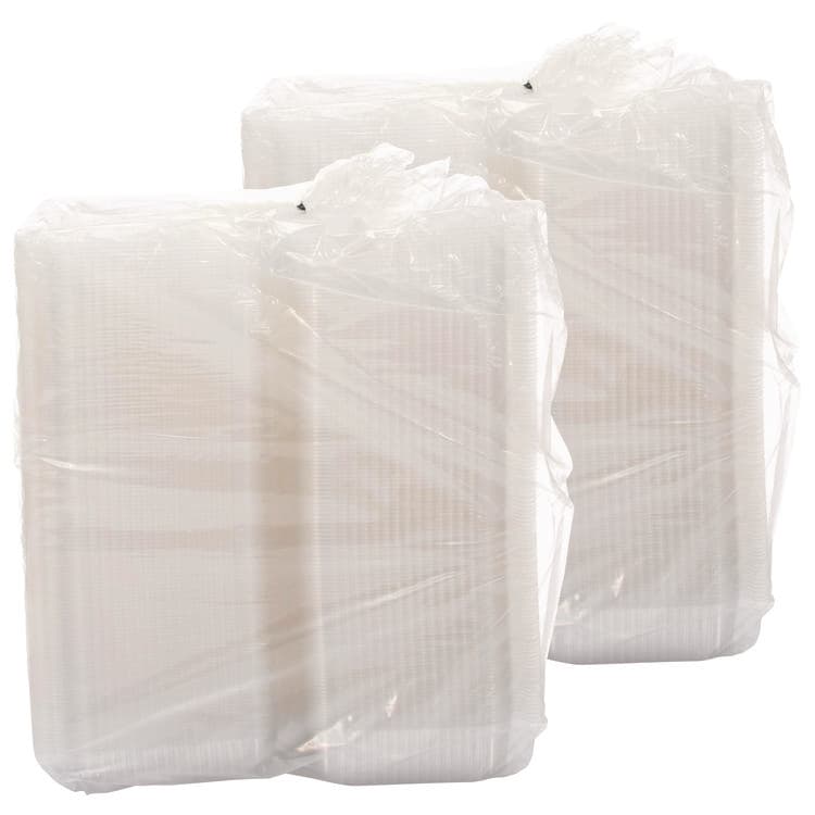 DART StayLock Clear Hinged Lid Containers, Oblong, 6.81 x 9.4 x 3.1, Plastic, 125/Bag, 2/Carton (DCCC40UT1) thumbnail 3