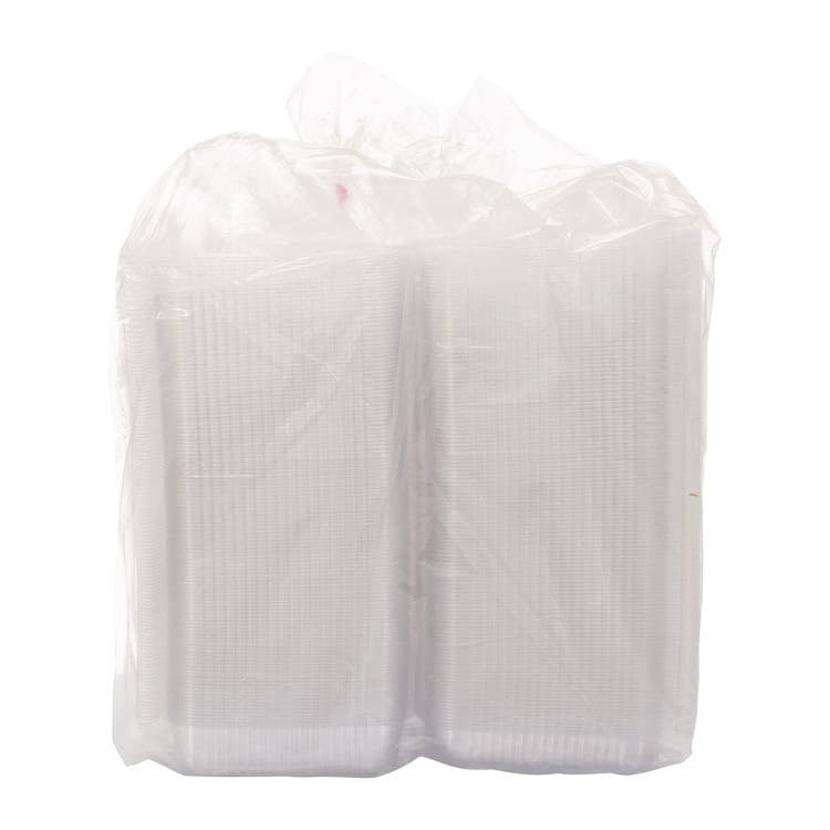 DART StayLock Clear Hinged Lid Containers, 7.8 x 8.3 x 3, Clear, Plastic, 125/Bag, 2 Bags/Carton (DCCC51UT1) thumbnail 2