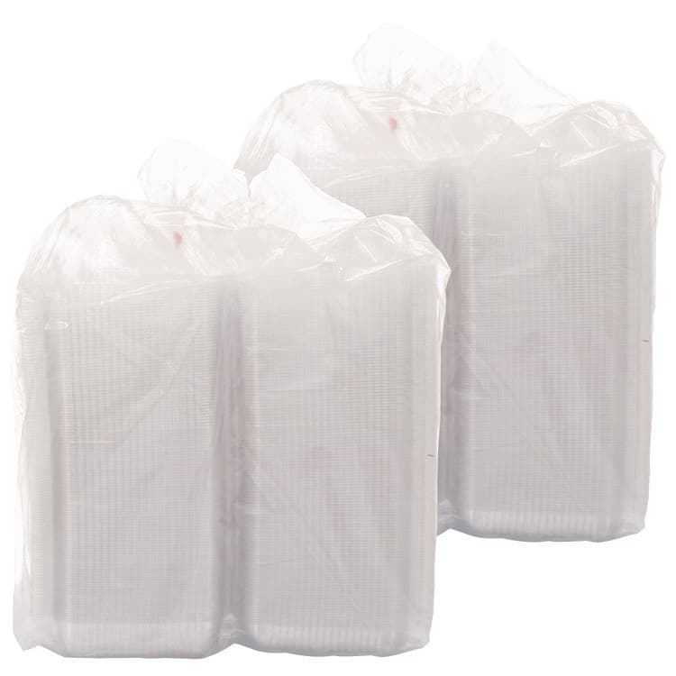 DART StayLock Clear Hinged Lid Containers, 7.8 x 8.3 x 3, Clear, Plastic, 125/Bag, 2 Bags/Carton (DCCC51UT1) thumbnail 3