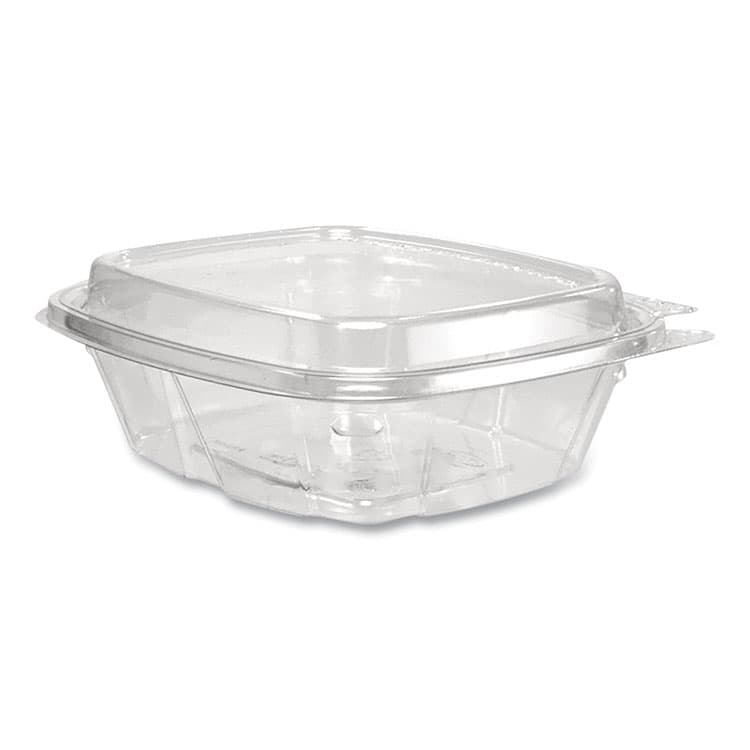 DART ClearPac SafeSeal Tamper-Resistant/Evident Containers, Domed Lid, 8 oz, Clear, Plastic, 100/Bag, 2 Bags/Carton (DCCCH8DED)