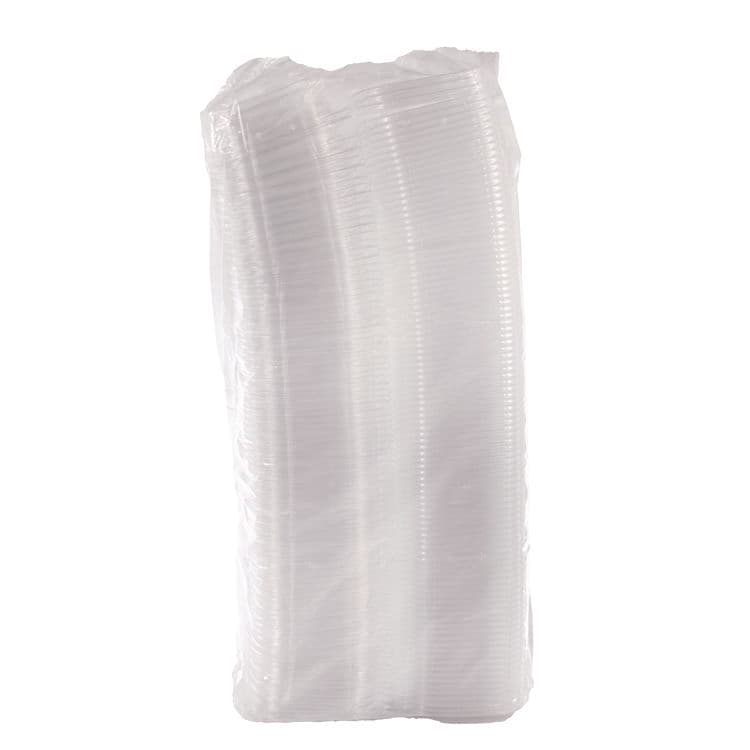 DART ClearPac SafeSeal Tamper-Resistant/Evident Containers, Flat Lid, 8 oz, Clear, Plastic, 100/Bag, 2 Bags/Carton (DCCCH8DEF) thumbnail 2