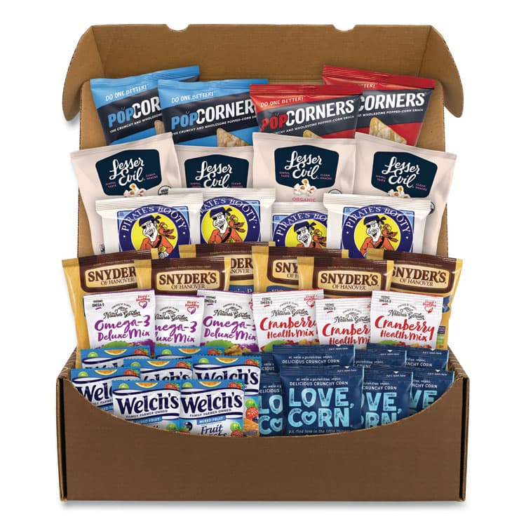 SNACK BOX PROS Better For You Snack Box, 37 Assorted Snacks/Box (GRR70000154)