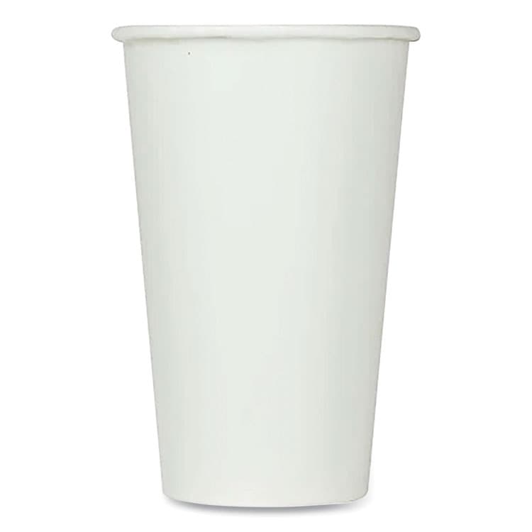 KARAT BY LOLLICUP Double Poly Paper Cold Cups, 16 oz, White, 1,000/Carton (KRTCKCP16W)