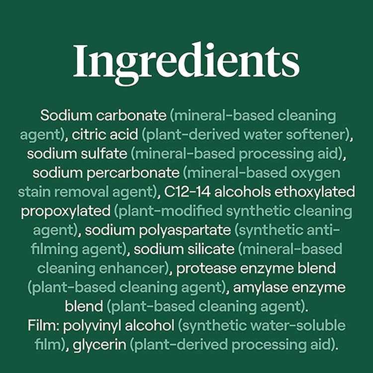 SEVENTH GENERATION Natural Automatic Dishwasher Detergent Packs, Free and Clear, 45 Powder Packets/Box, 5 Boxes/Carton (SEV45180CT) thumbnail 3