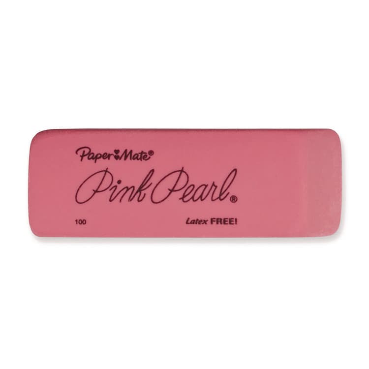 SANFORD Pink Pearl Eraser, For Pencil Marks, Rectangular Block, Medium, Pink, 24/Box (PAP70520) thumbnail 2