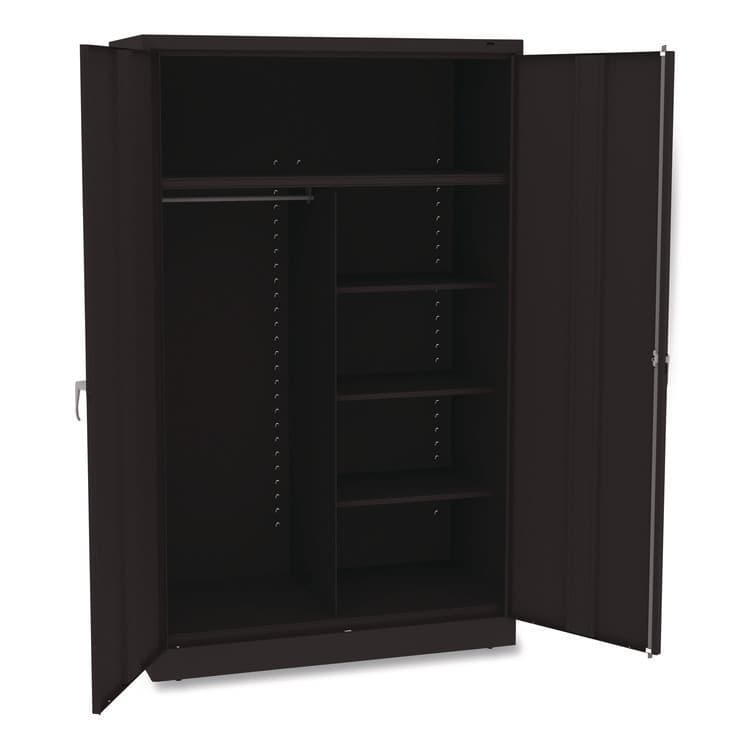 TENNSCO Jumbo Combination Steel Storage Cabinet, 48w x 24d x 78h, Black (TNNJ2478SUCBK) thumbnail 2
