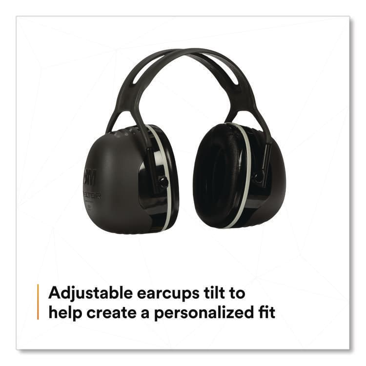 3M/COMMERCIAL TAPE DIV. PELTOR X Series Earmuffs, Model X5A, 31 dB NRR, Black (MMMX5A) thumbnail 3