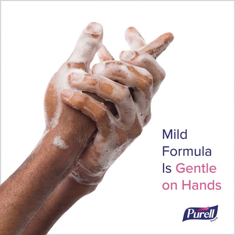 GO-JO INDUSTRIES Antimicrobial Foaming Hand Soap Refill, For ES10 Dispensers, Plum Scent, 1,200 mL, 2/Carton (GOJ838202CT) thumbnail 3