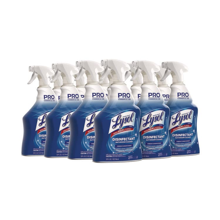 RECKITT BENCKISER Disinfectant Bathroom Cleaner, 32 oz Spray Bottle, 12/Carton (RAC04685CT)